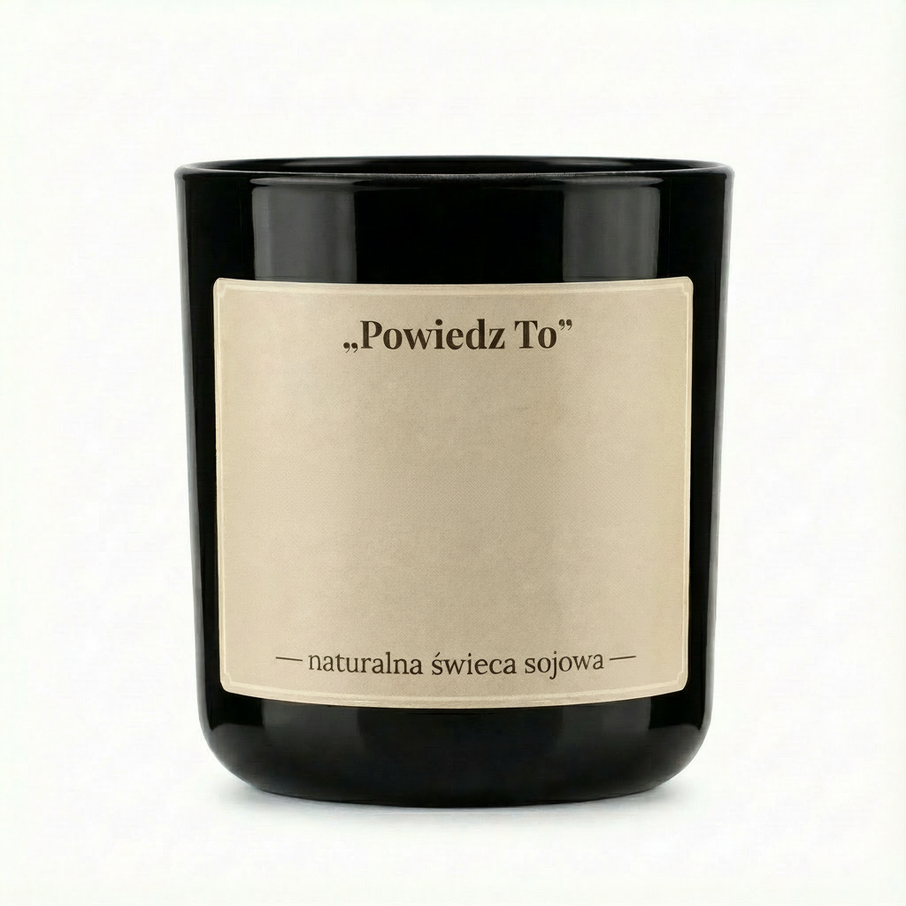 Świeca sojowa z twoim własnym motywem