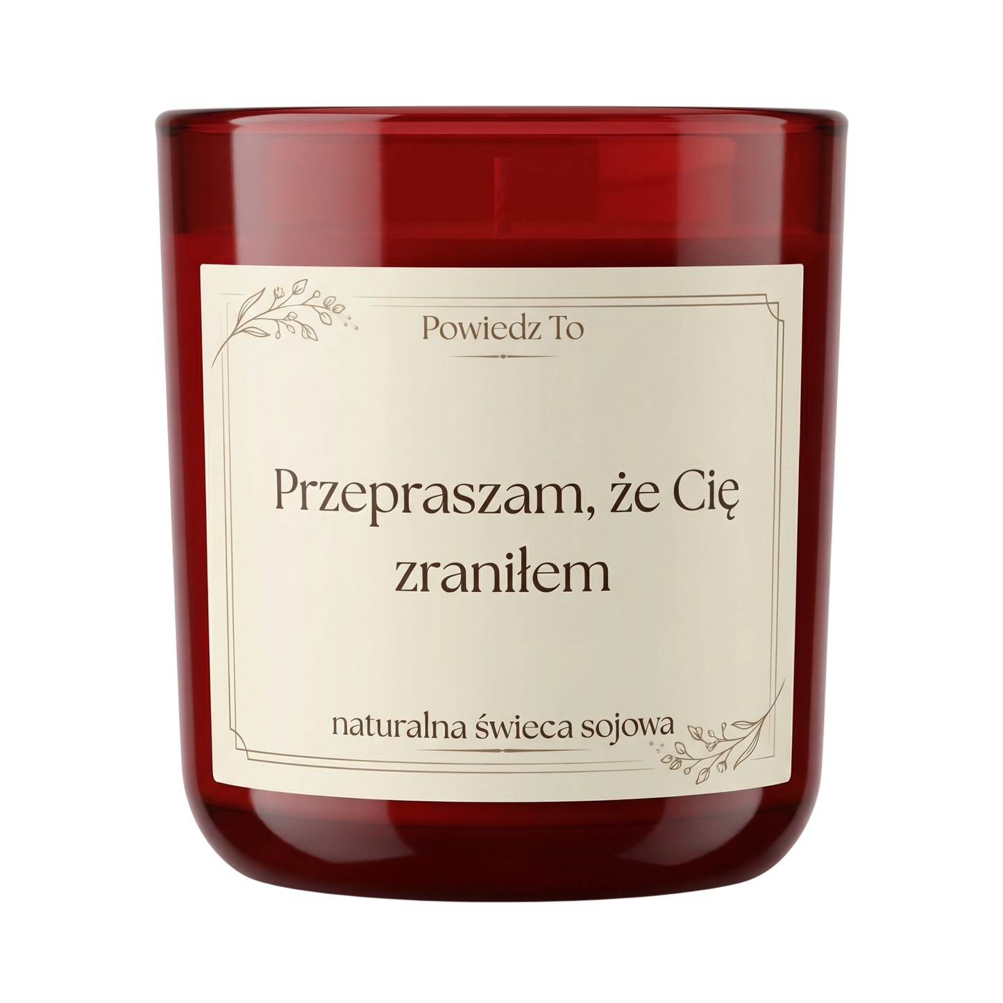 PowiedzTo świeczka sojowa Przepraszam, że Cię zraniłem 175 g